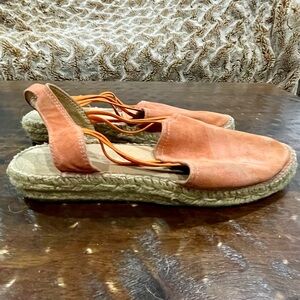 TONI PONS Nuria Orange Espadrille Sandals Women’s Size 39